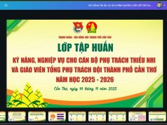 Hội đồng Đội Thành phố Cần Thơ tổ chức tập huấn kỹ năng, nghiệp vụ cho cán bộ chỉ huy Đội năm học 2025 – 2026